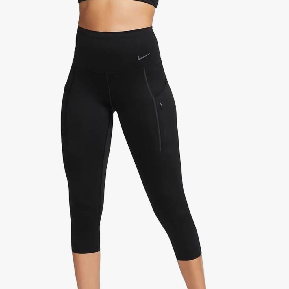 NWOT- Nike Go Dri-FIT High Rise Cropped Leggings Compression Running Pockets -XS